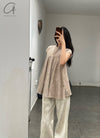 Mutedance 24 Autumn and Winter Wool Silk Short Sleeve T-shirt MD-MD24FW48-SAND MD24FW47 MD24FW48 MD24FW49